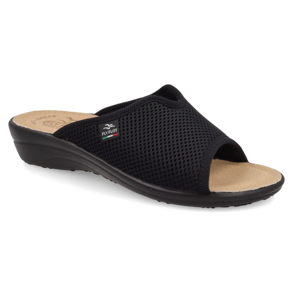 T4 429 FE Fly Flot CLOTH WOMAN SLIPPER Black