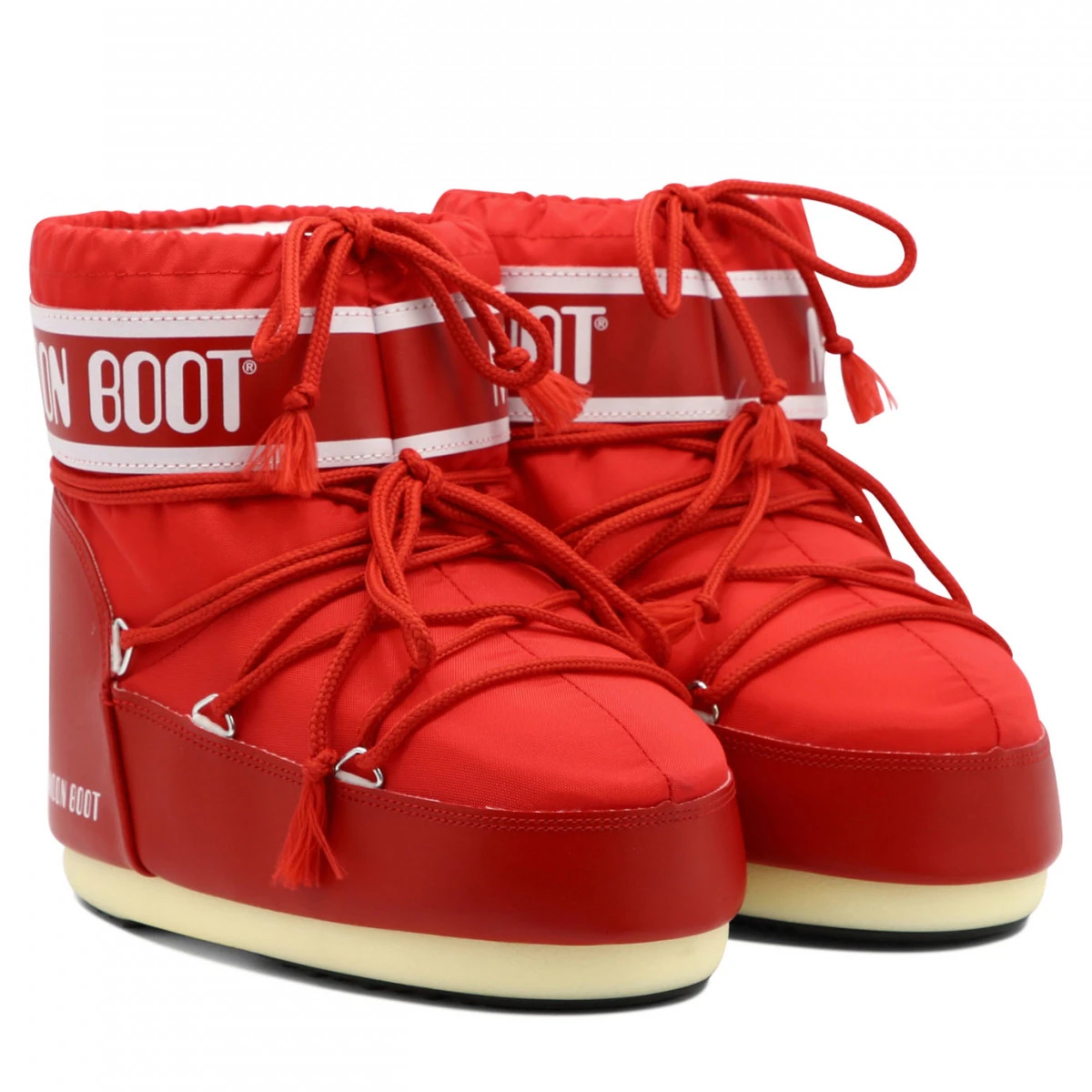 80D1409340-D001 Moon Boot MB Icon Low Classic Nylon Red (36-41)