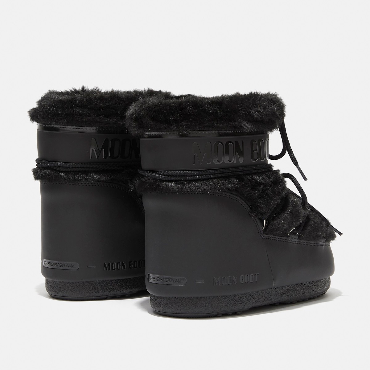 80D1409390-N001 Moon Boot Icon Low Faux Fur Black