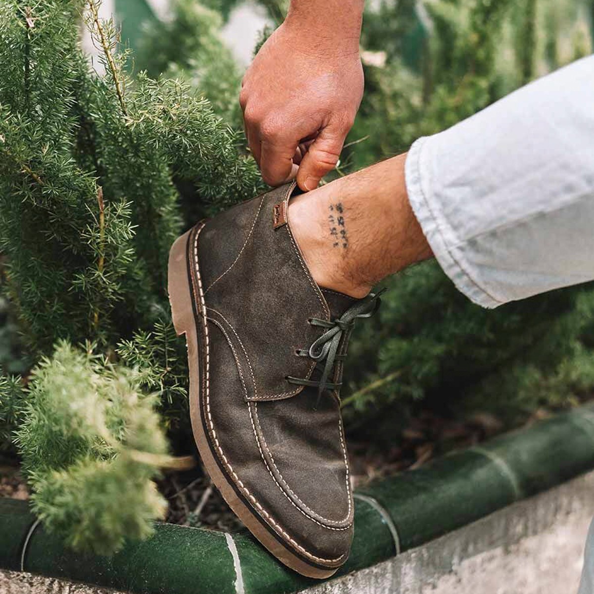 JAMES-SW Toni Pons Ankle boot in Suede in Khaki (Caqui)