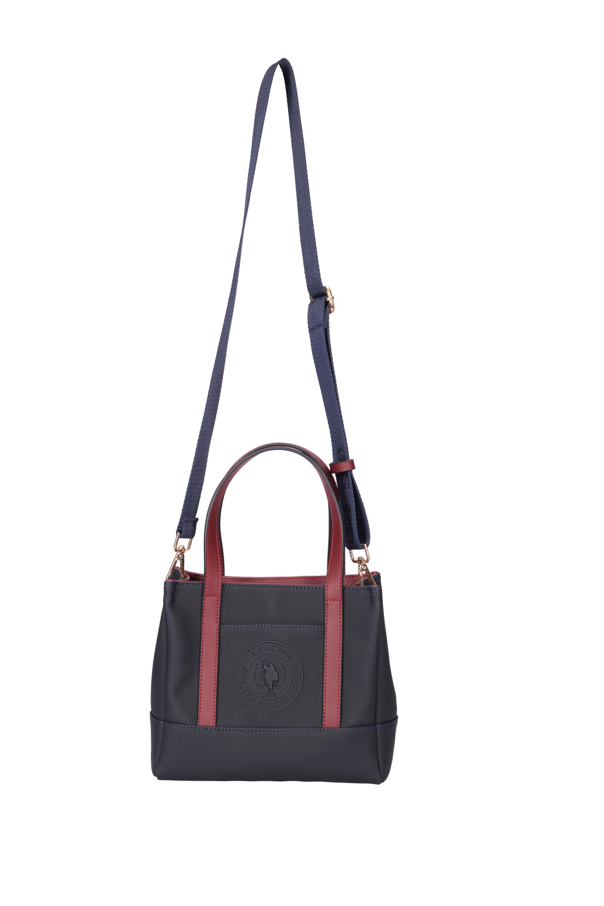 Kadın Omuz Çantası US24731 U.S. POLO ASSN. USPA LADIES BAG 01330 Navy-Burgundy