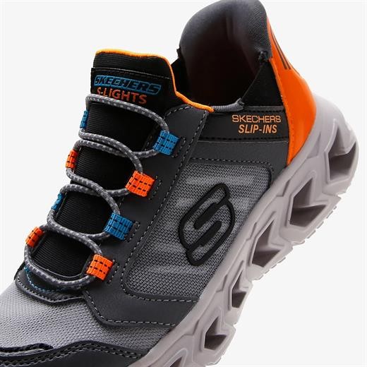 Erkek Çocuk Sneaker ( Günlük) 403843L CCOR Skechers HYPNO-FLASH 2.0 Grey-Orange