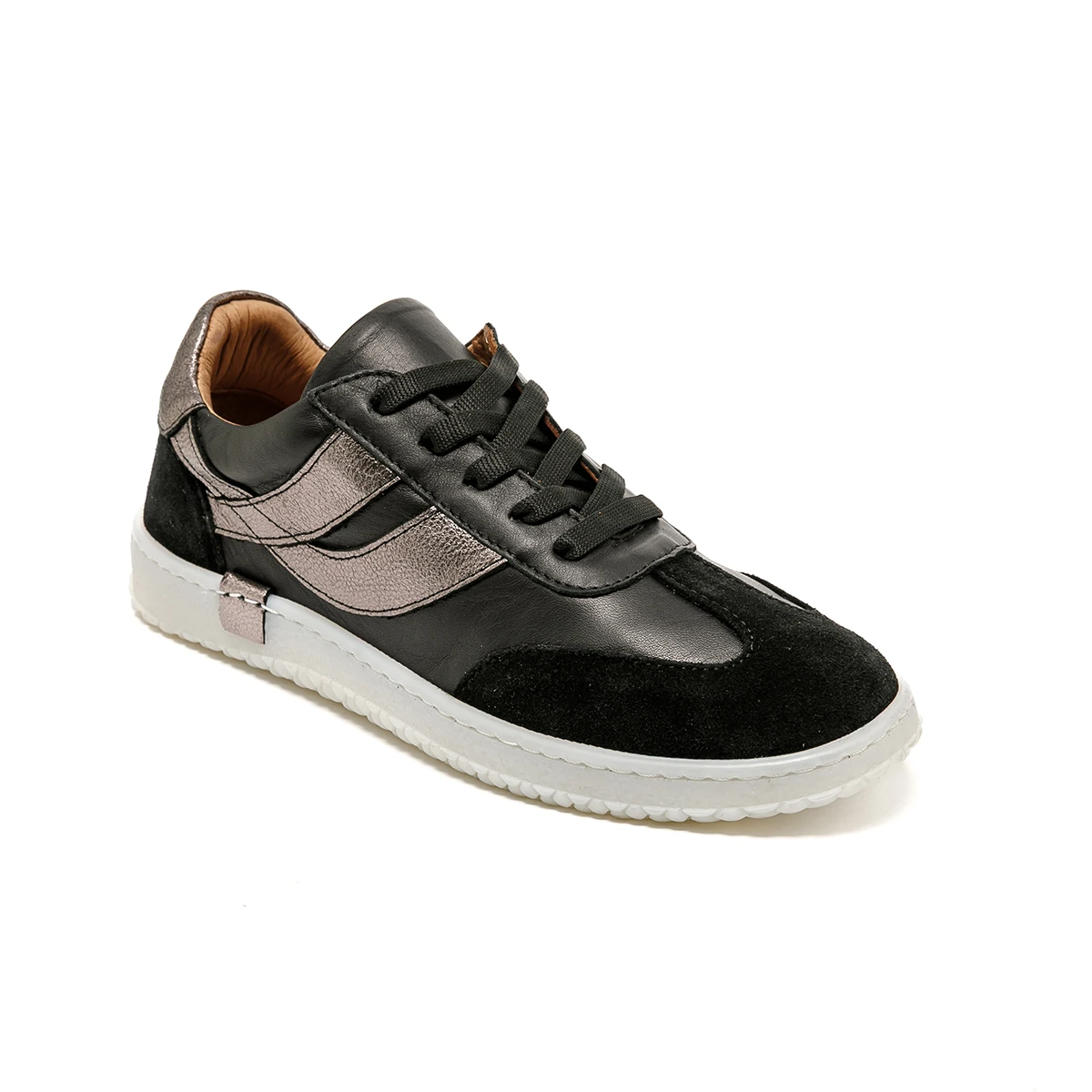 RC-25Y-055-M2004 John May Siyah Süet-Siyah Cilt-Siyah Rugan