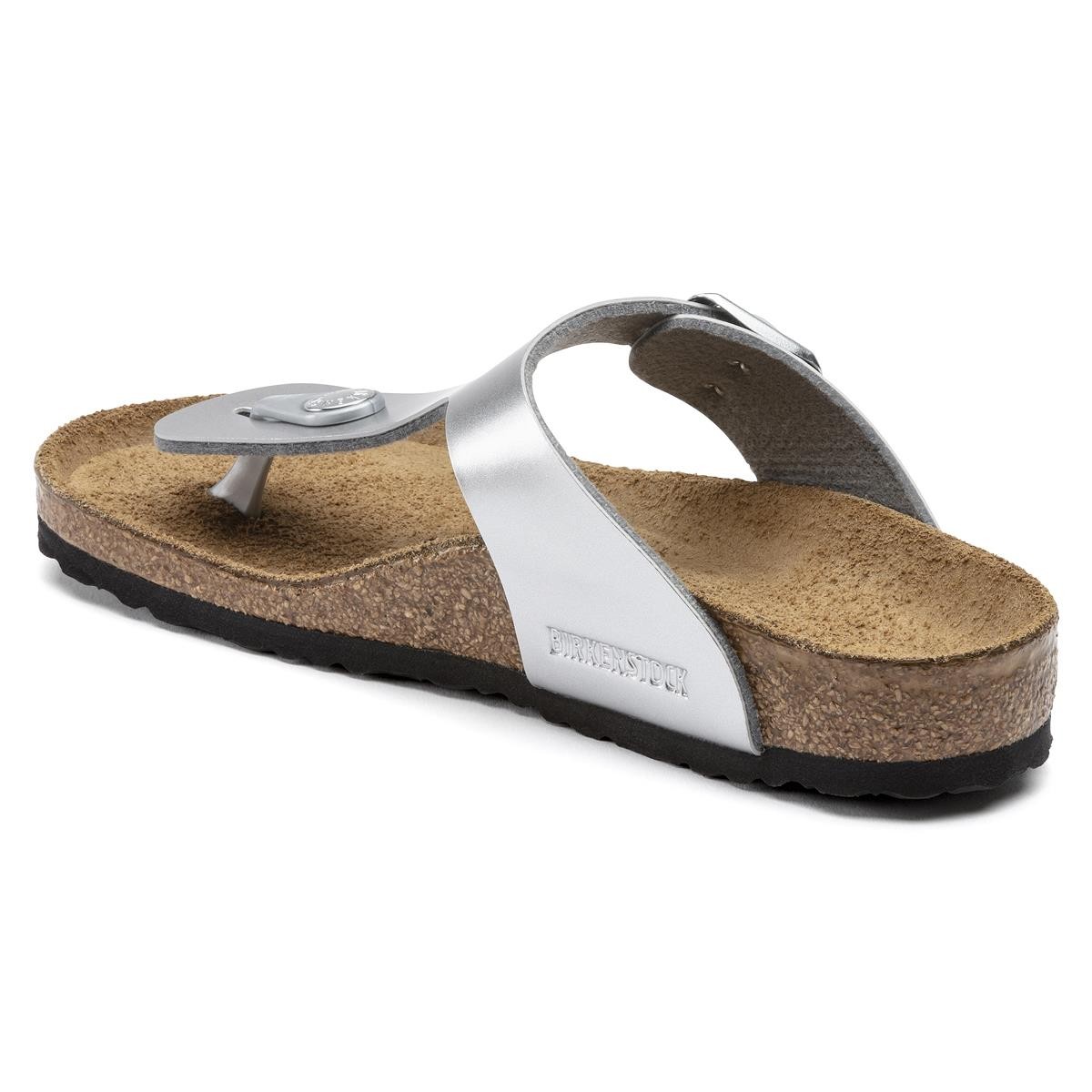 Kadın Terlik 1019192 Birkenstock GIZEH KIDS BF ELECTRIC METALLIC SILVER