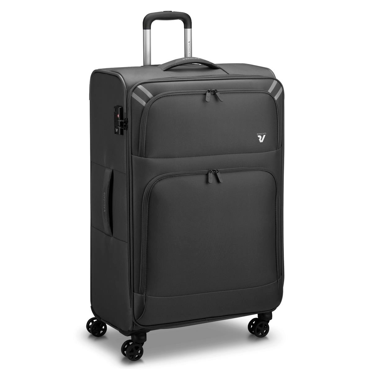 Unisex Valiz 41306101 Roncato Twin Trolley Grande 4R Nero