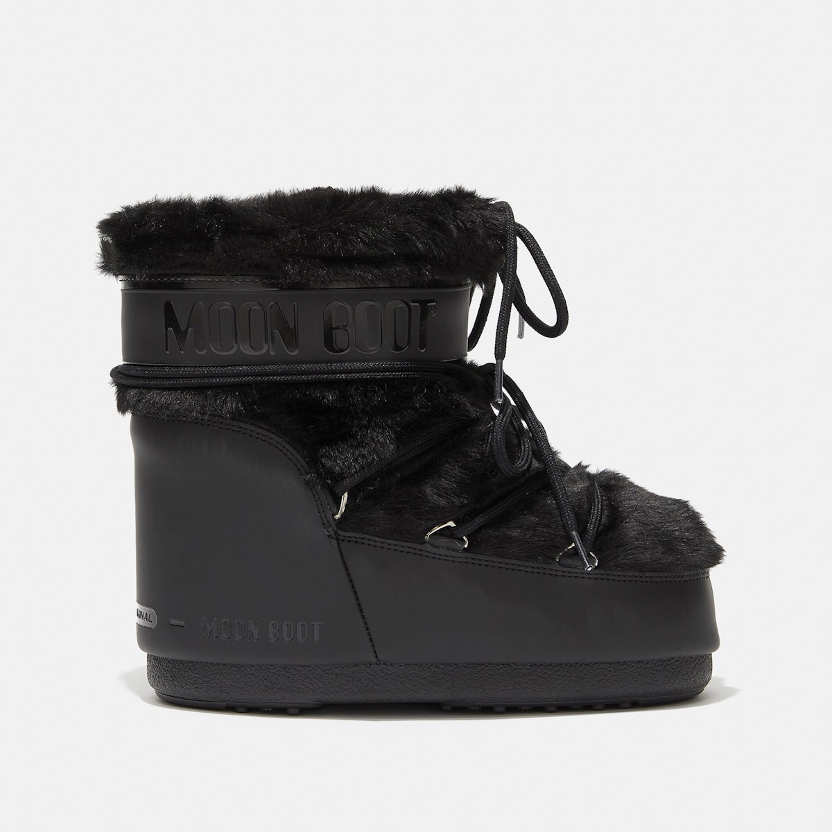 80D1409390-N001 Moon Boot Icon Low Faux Fur Black