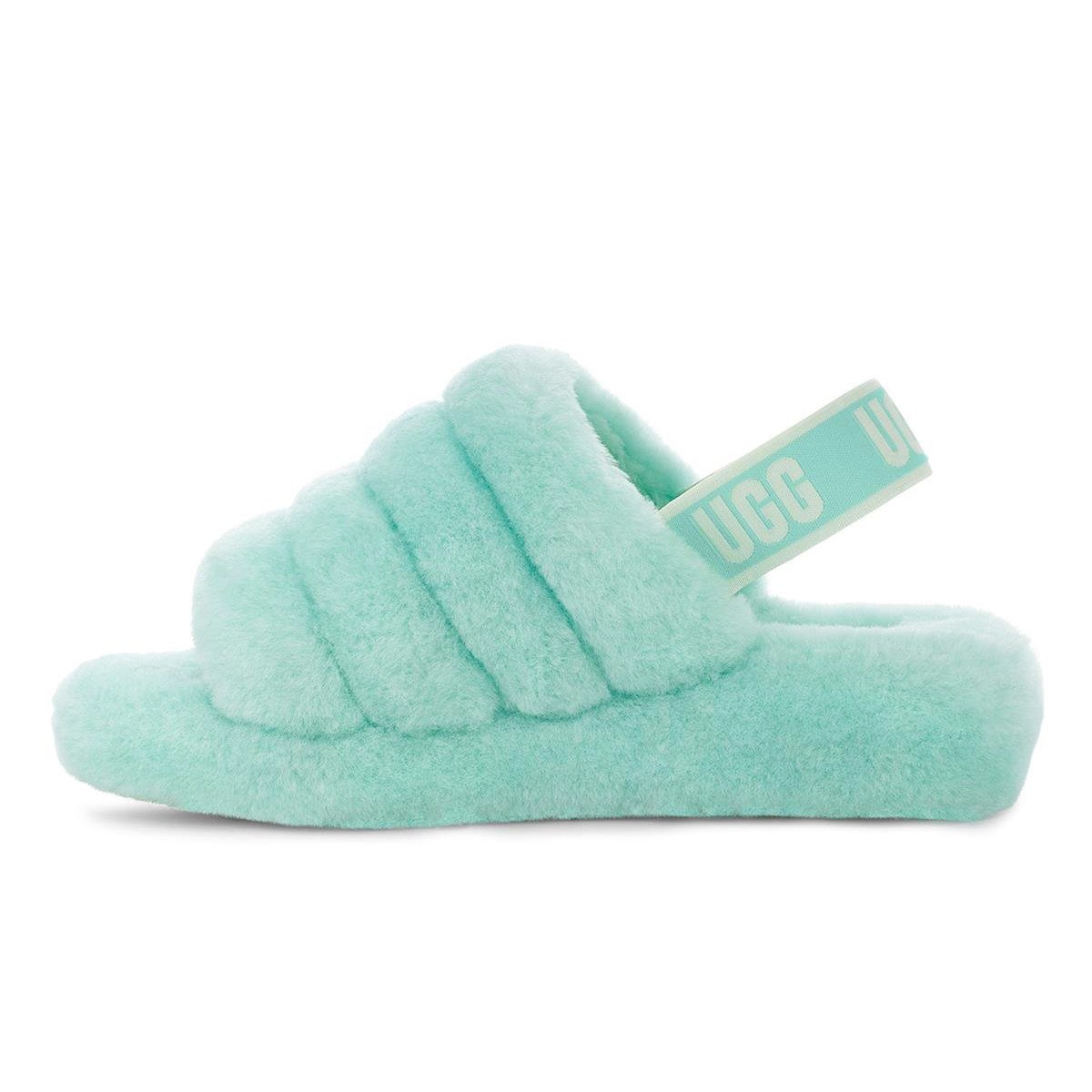 1095119 UGG W FLUFF YEAH SLIDE Pale Emarald