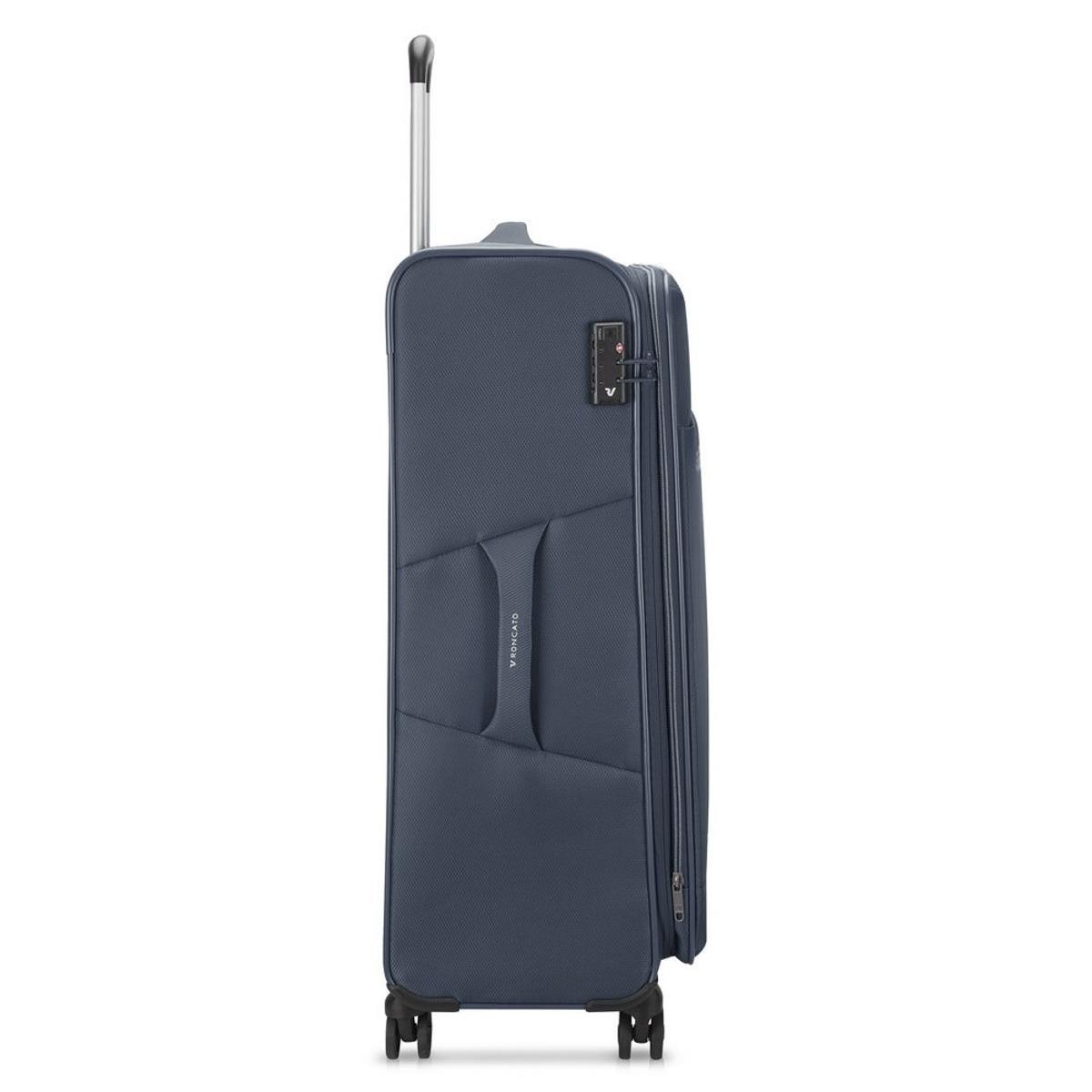 Unisex Valiz 41464123 Roncato Trolley Grande 4R 78 Cm Exp. Jazz 4.0 Blu Notte