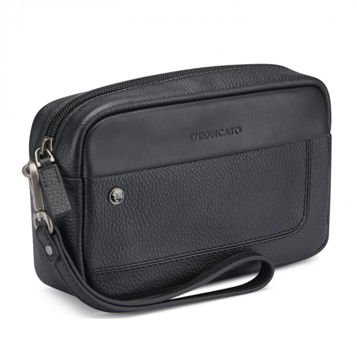 Erkek El Çantası 41242101 Roncato POCHETTE 1 COMP. ALASKA NERO