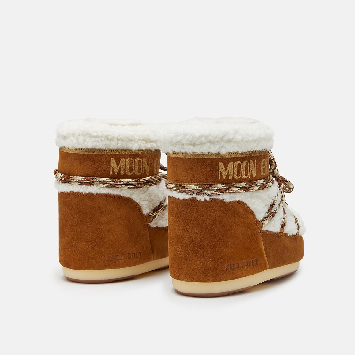 Kadın  80D1409580-MA03 Moon Boot Icon Low Shearling Whisky-Off White