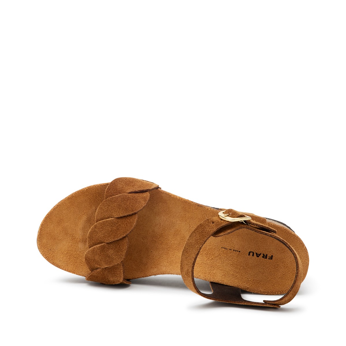 Kadın Sandalet 59D3 Frau SUEDE-S Leather Sigaro