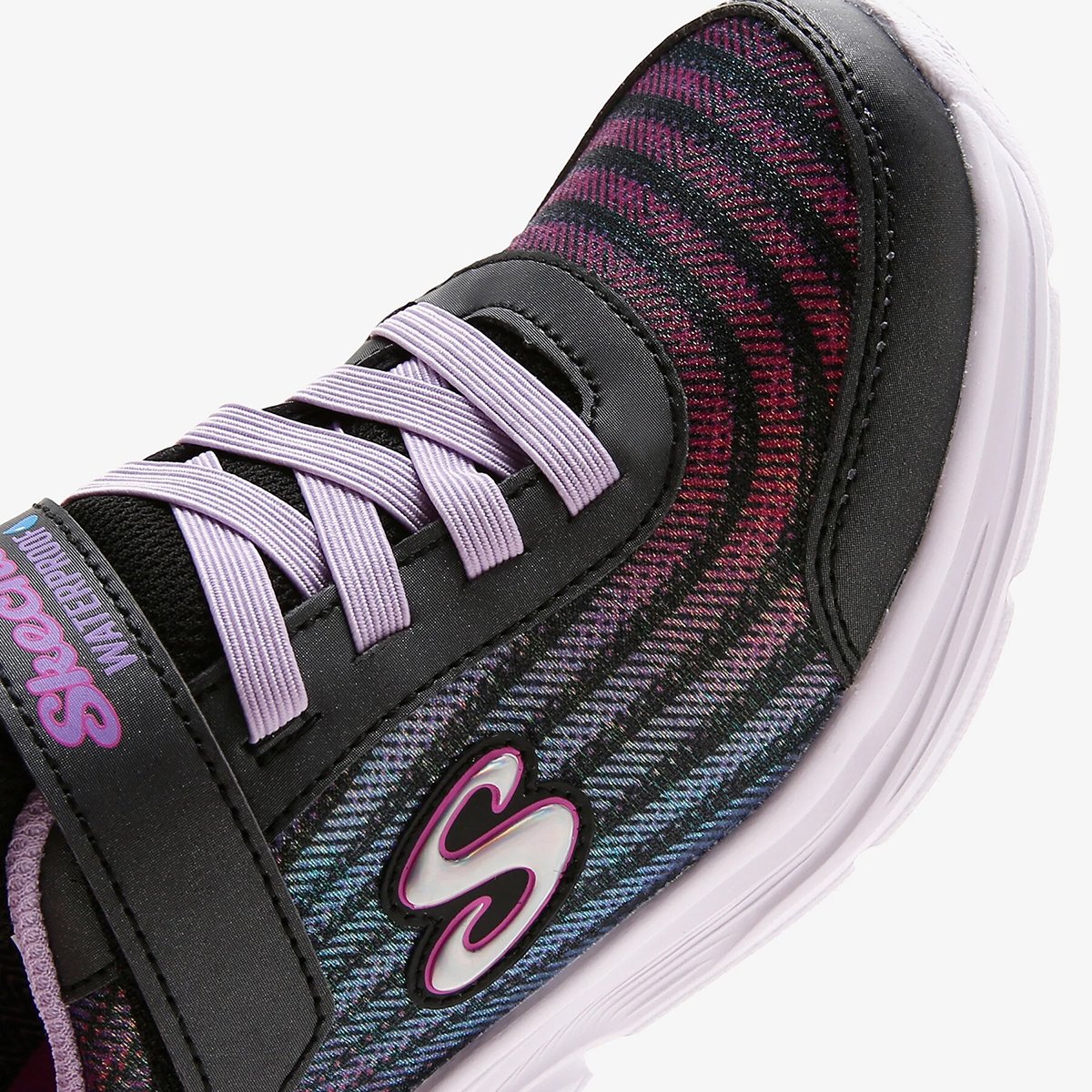 303393L BKMT Skechers  WAVY LITES - HYDRO CRUSH Black Multi Knit