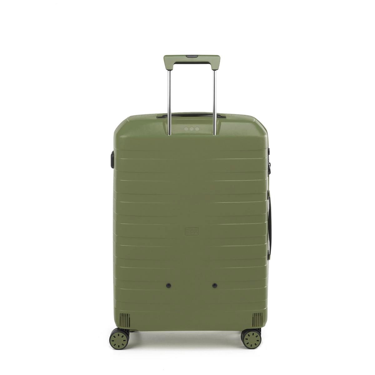 Unisex Valiz 55420357 Roncato Box 2.0 Young Trolley Medio 4R 69cm Verde Militare 69X46X26