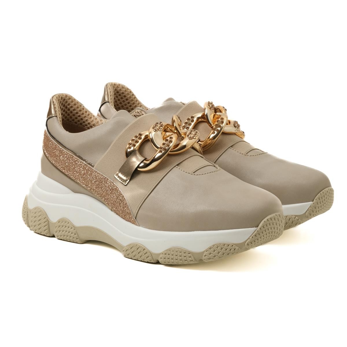 Kadın Sneaker ( Günlük) 9R4660 Comart 4660 MIC NAP BEI  VER PE TO PL Beige