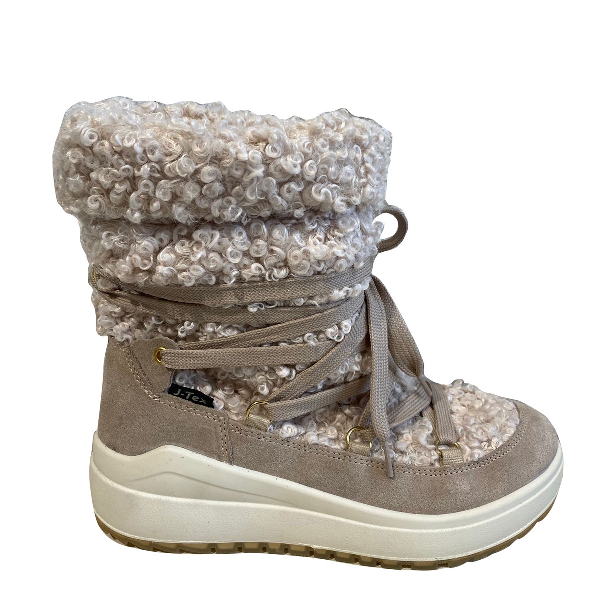 6382 1J Jacalu synth.wool / leather Pu sole Beige