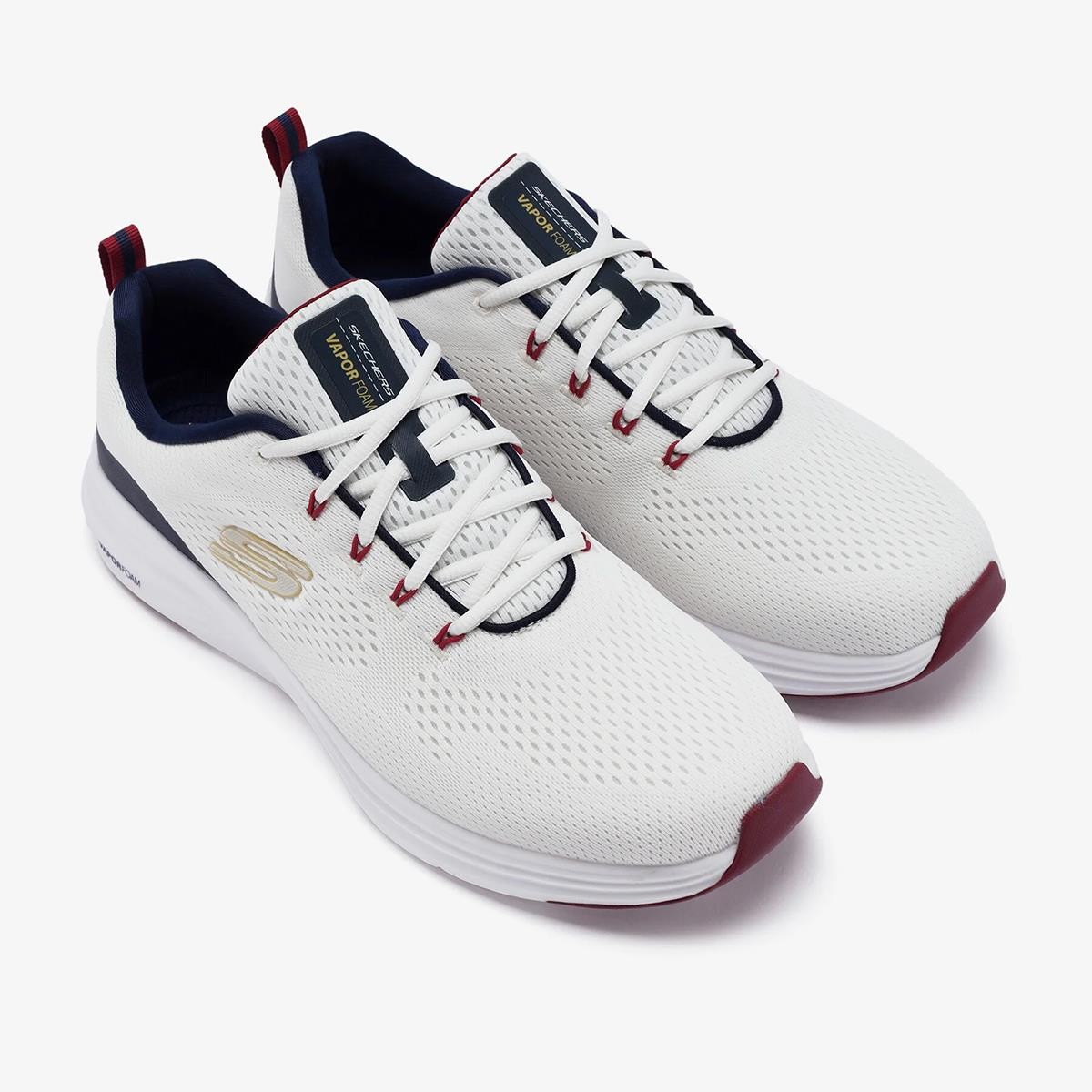 Erkek Sneaker ( Günlük) 232625 WNVR Skechers VAPOR FOAM White-Navy Blue-Red