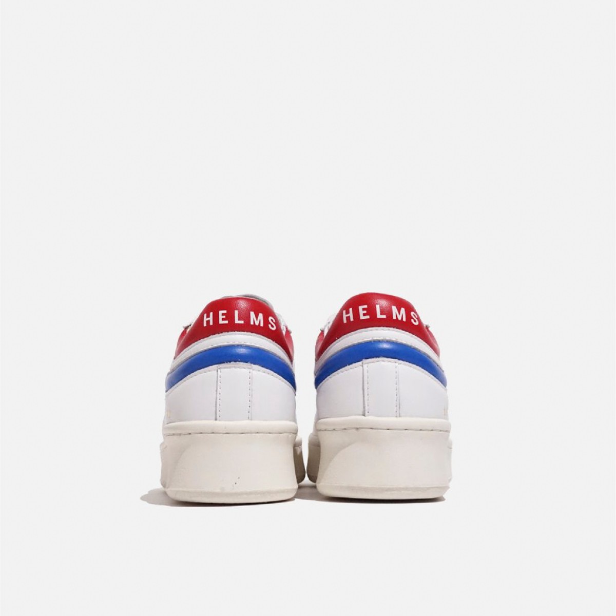 BL001-01-303 Helms Paris Sneakers Blackbird White Red / French Blue