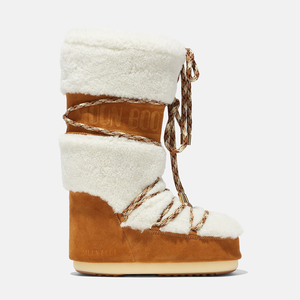 80D1402610-MA03 Moon Boot Shearling Whisky/Off White