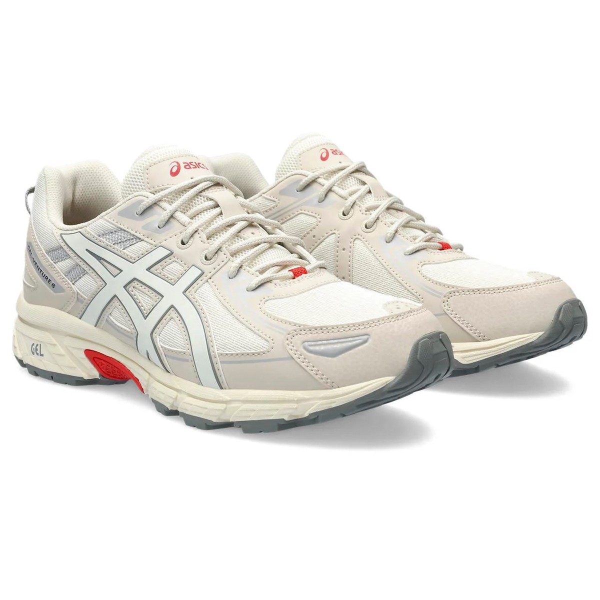 Erkek Spor 1203A297-101 ASICS GEL-VENTURE 6 White-Pure Silver