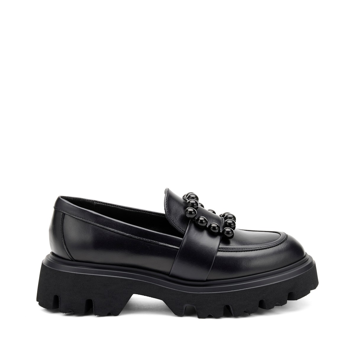 85L2 Frau SETA Chunky Mocassin Nero