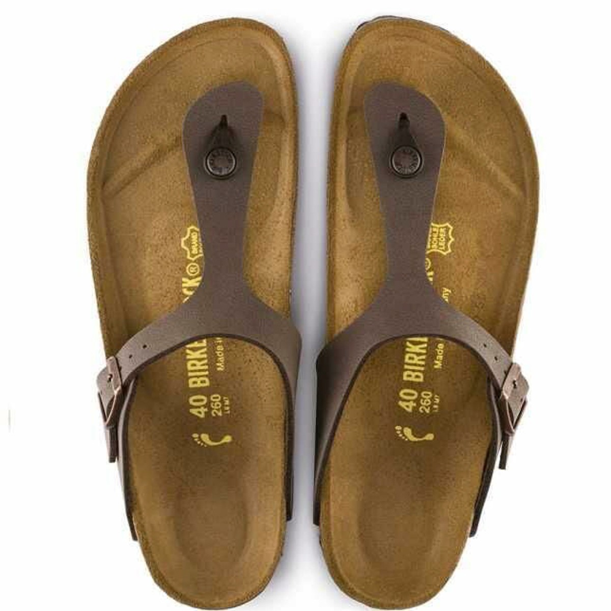 043751 BIRKENSTOCK NOS GIZEH MOCCA BIRKO-FLOR-NUBUK