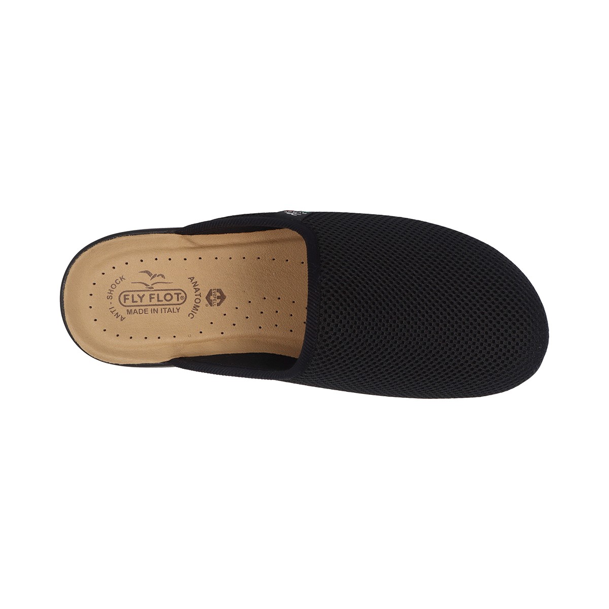 P7 118 FB  Fly Flot CLOTH Slipper Black