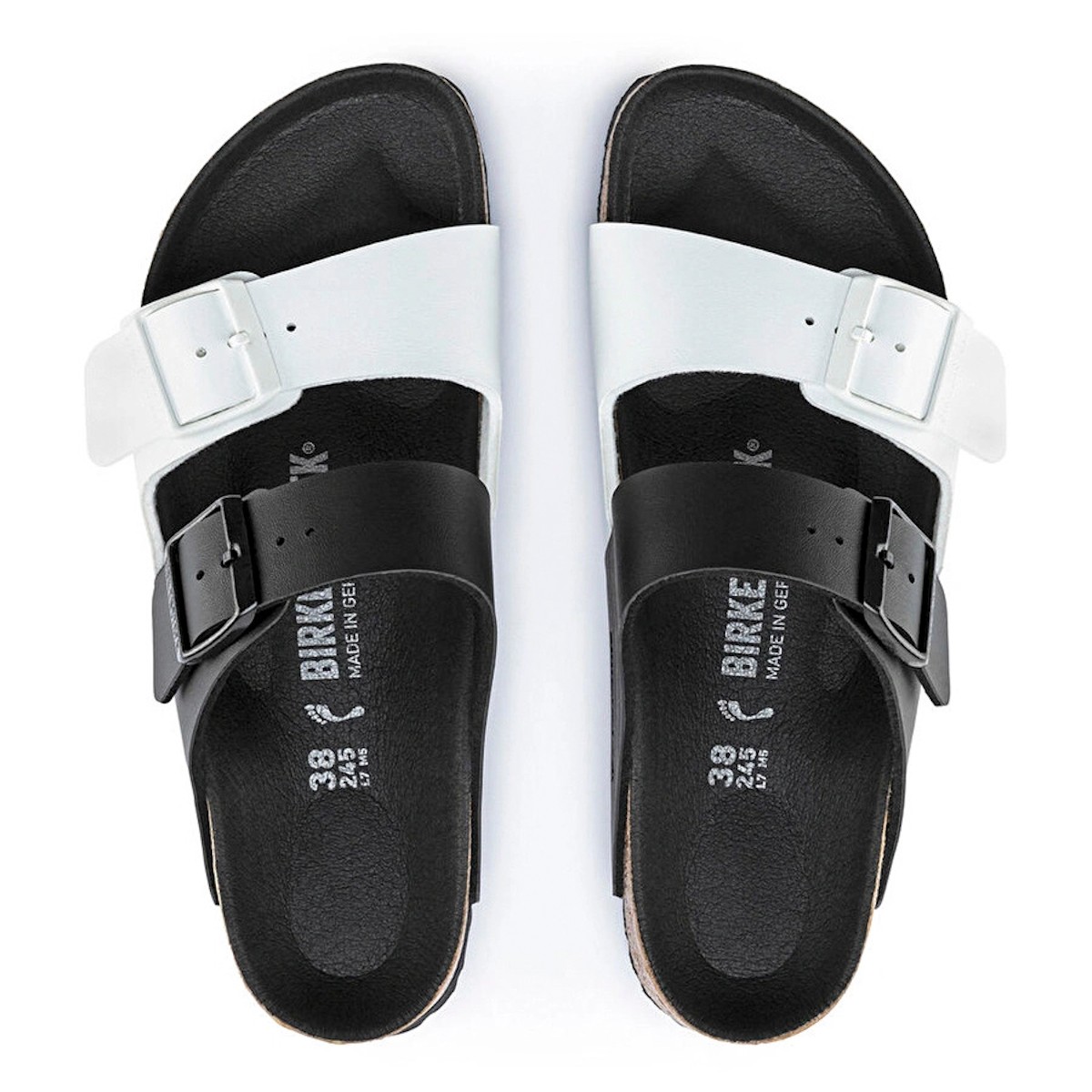 1019703 Birkenstock ARIZONA SPLIT BF BLACK WHITE