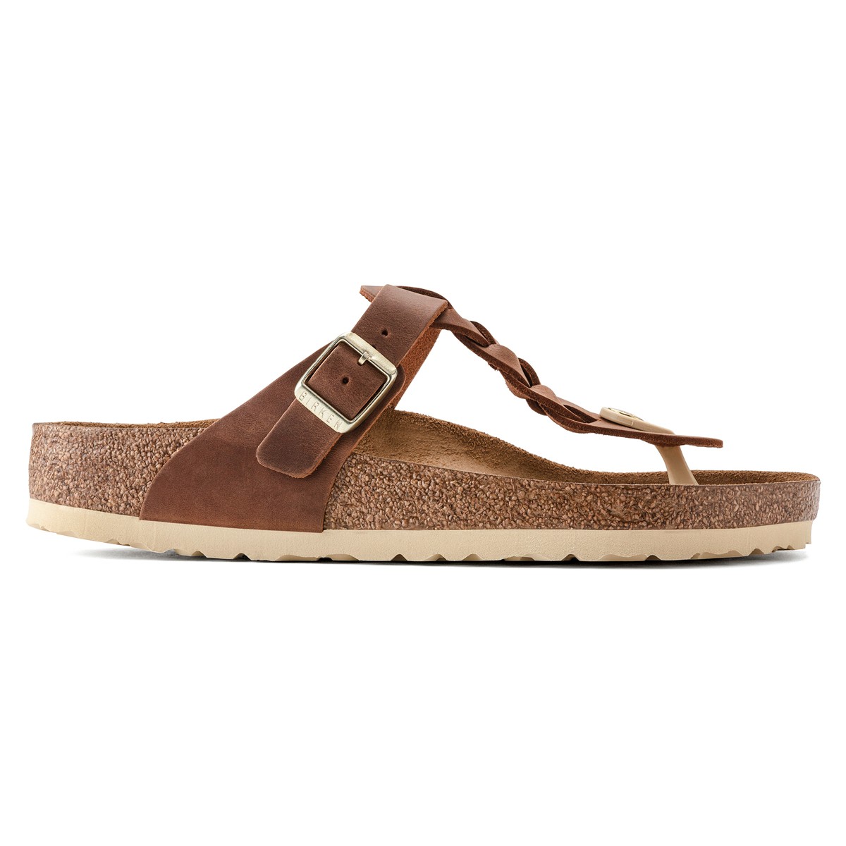 1021355 Birkenstock GIZEH LEOI BRAIDED Cognsc