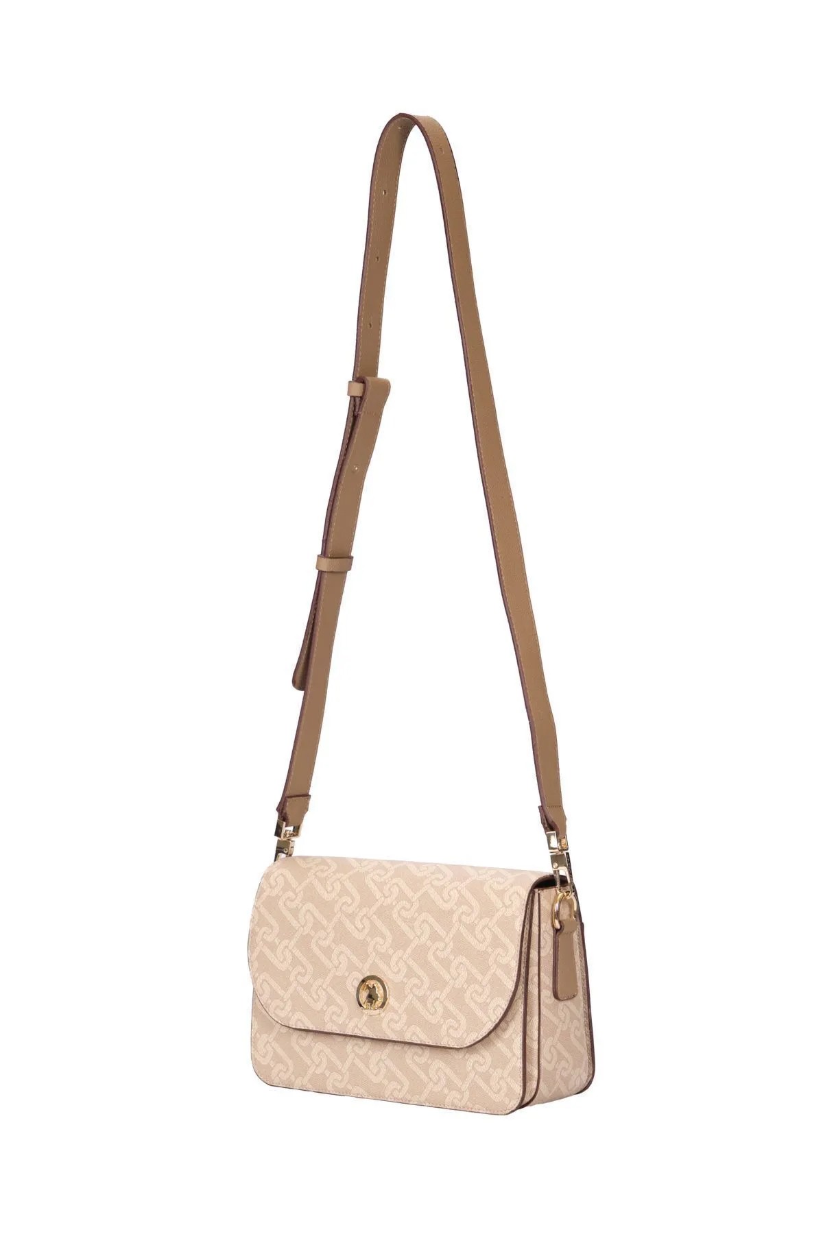 US24525 U.S. POLO ASSN. USPA LADIES BAG BEIGE