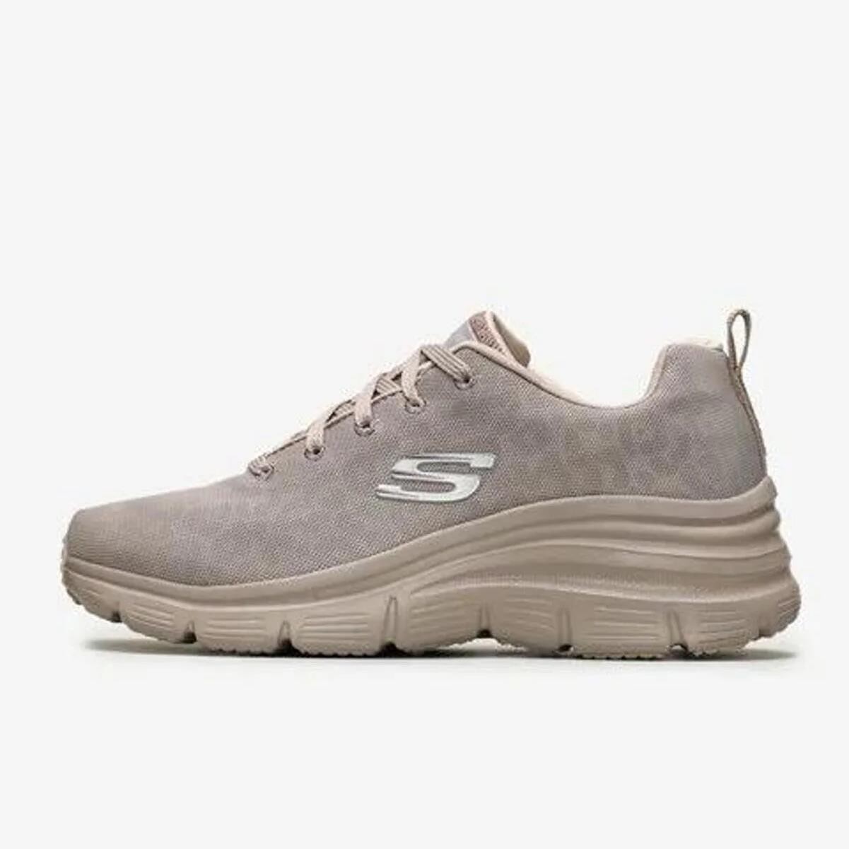 Kadın Sneaker ( Günlük) 88888179TK TPE Skechers FASHİON FİT Taupe