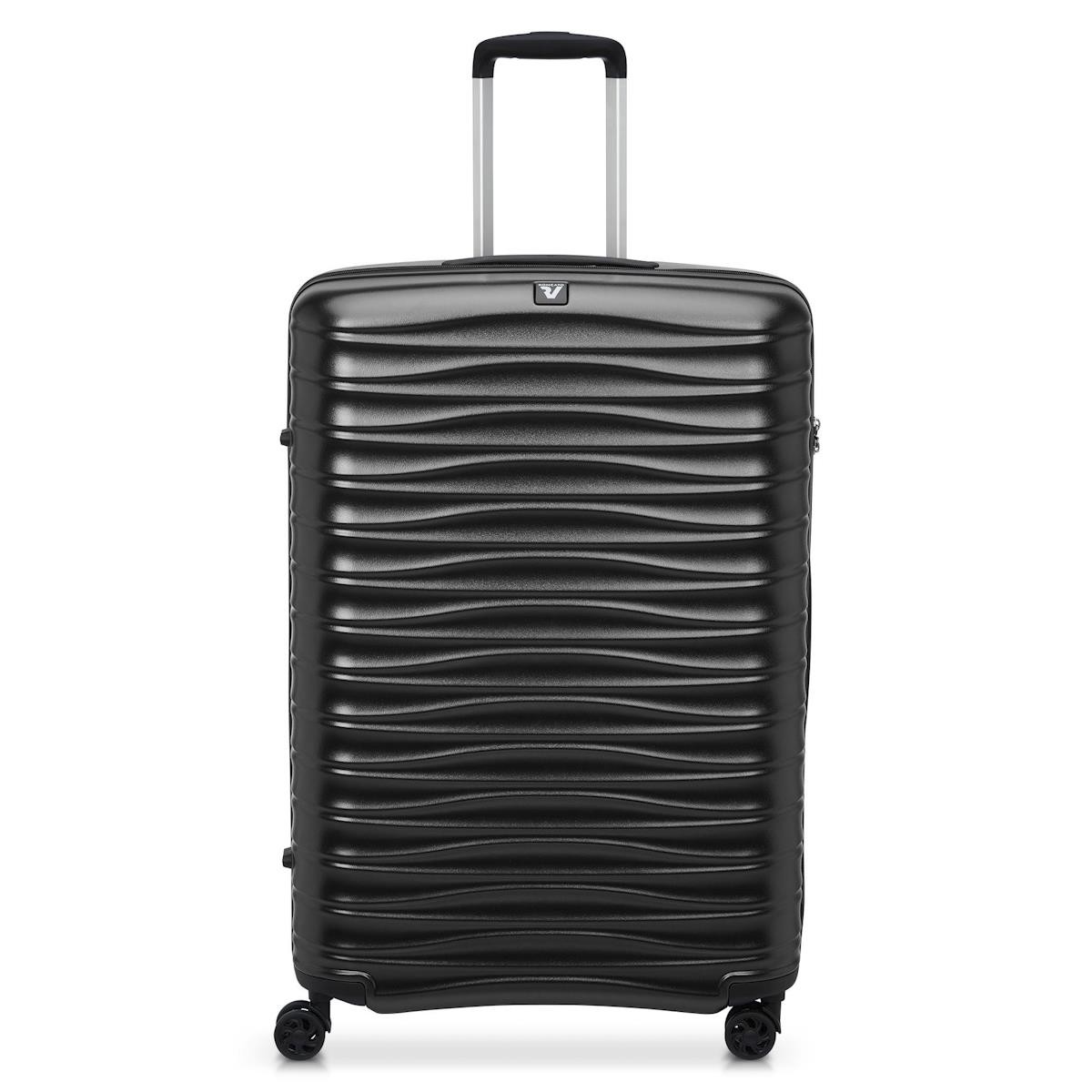 Unisex Valiz 41972101 Roncato Trolley Grande 4R 75 Cm Wave Nero