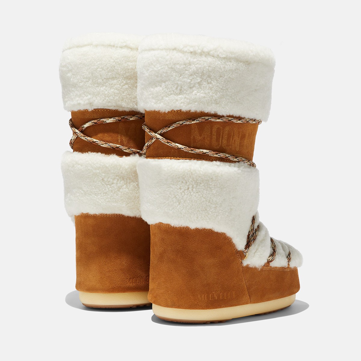 80D1402610-MA03 Moon Boot Shearling Whisky/Off White