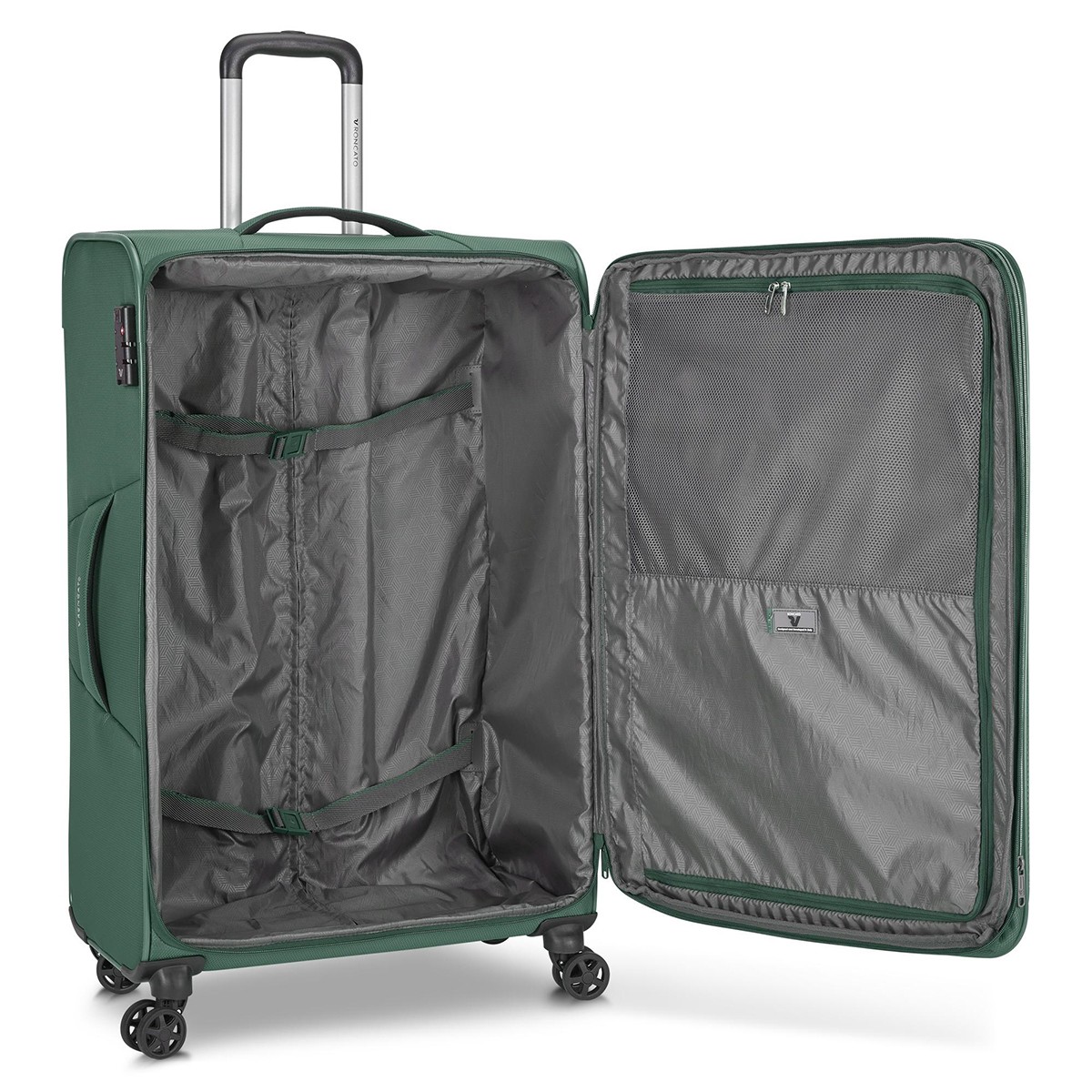 41464187 Roncato Trolley Grande 4R 78 Cm Exp. Jazz 4.0 Verde Bottiglia