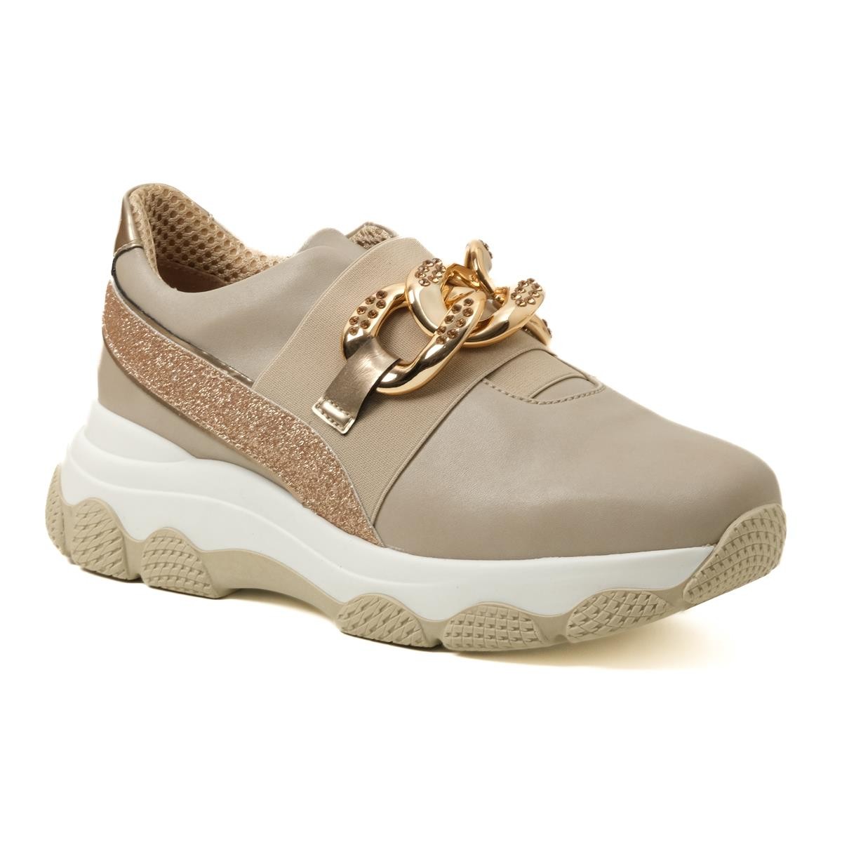 Kadın Sneaker ( Günlük) 9R4660 Comart 4660 MIC NAP BEI  VER PE TO PL Beige