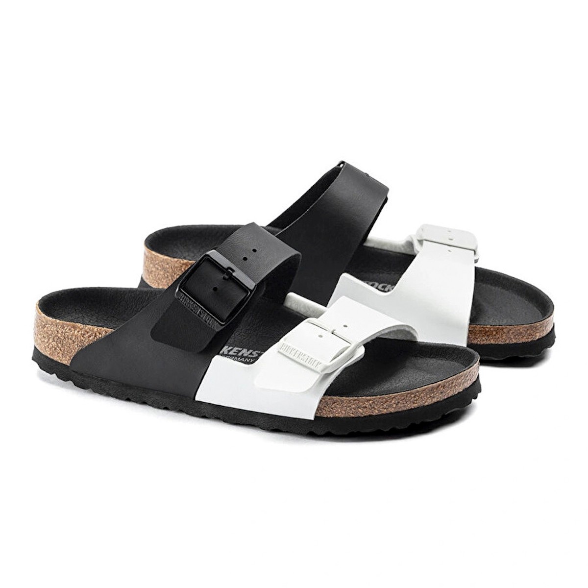 1019703 Birkenstock ARIZONA SPLIT BF BLACK WHITE