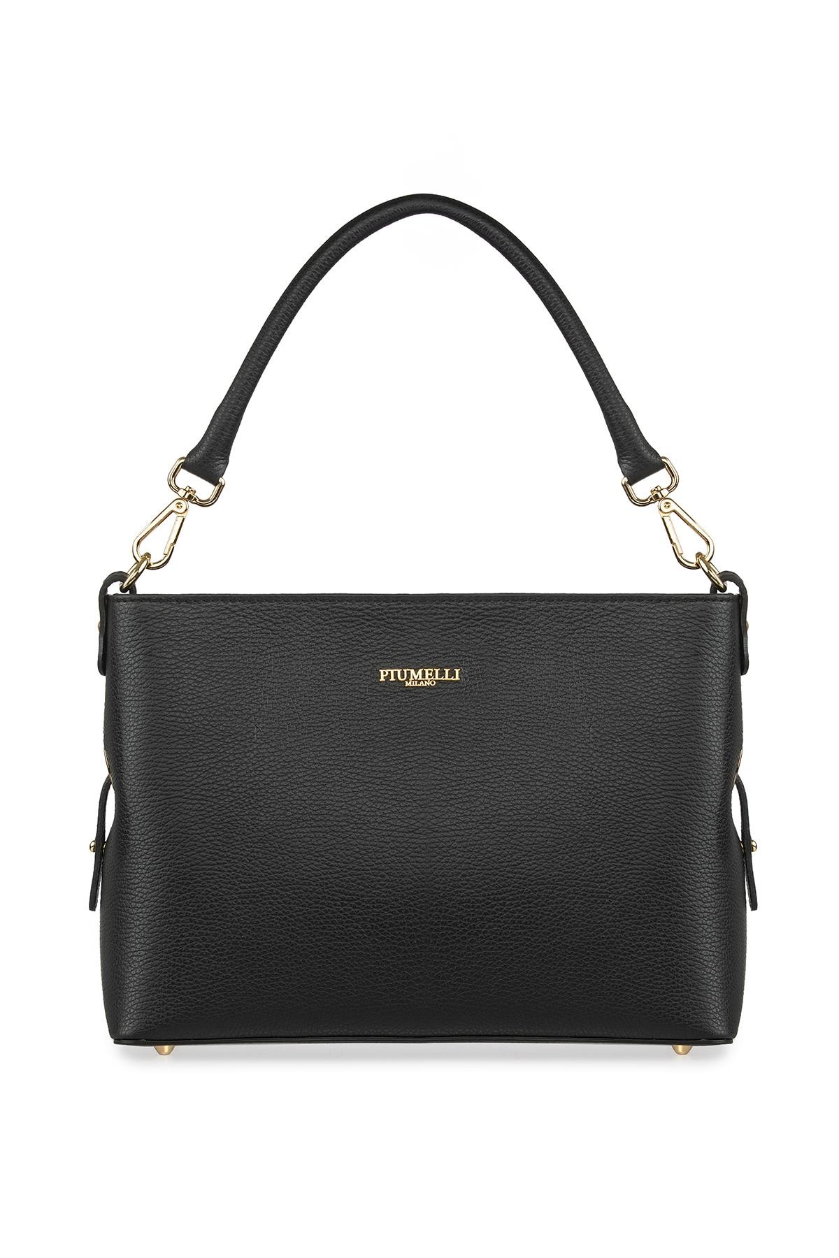 Kadın Omuz Çantası GRAZIA Piumelli Milano Bag D28 Black