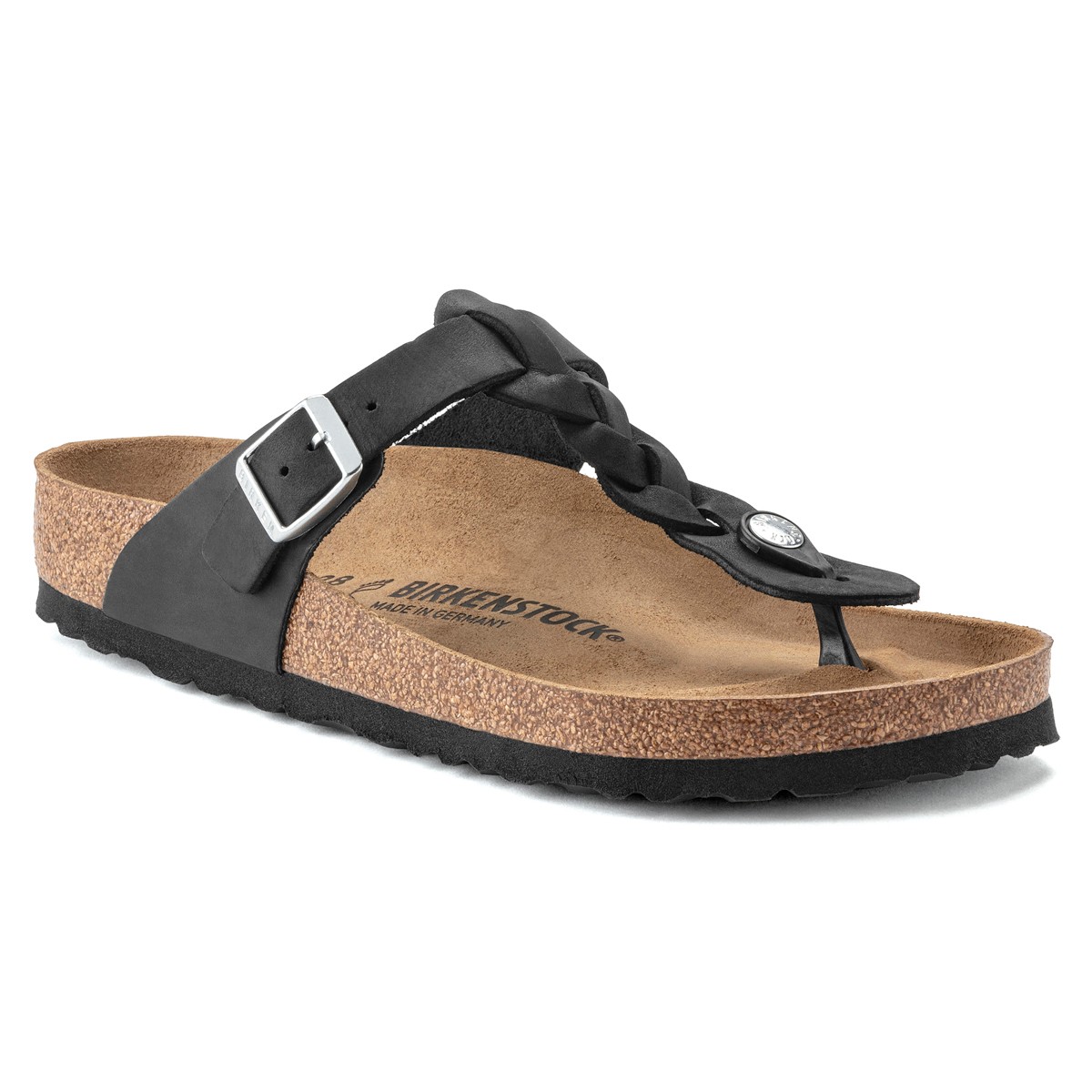 1021349 Birkenstock GIZEH LEOI BRAIDED Black