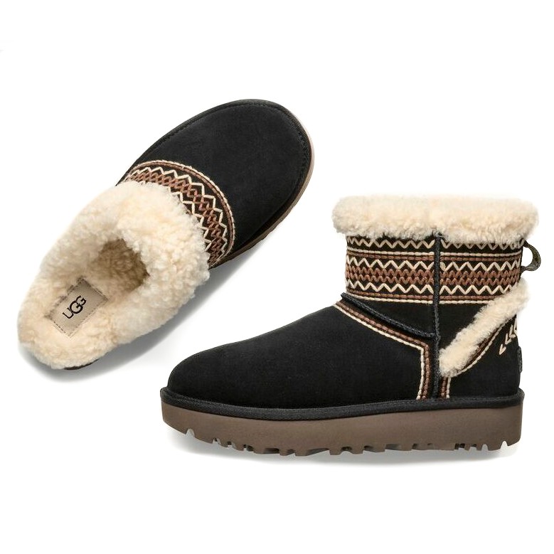 1158281 UGG W CLASSIC MINI ATHERSON BLACK (SIYAH)