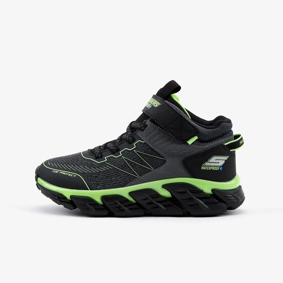 Erkek Çocuk Bot (Outdoor) 403806L CBLM Skechers TECH- GRIP Charcoal -Black -Lime Trim