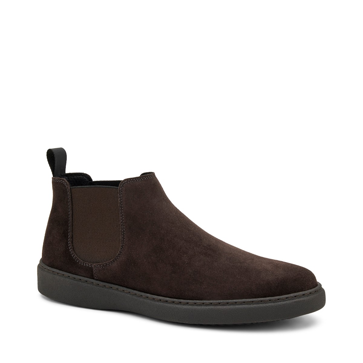 Erkek Bot 19A6 Frau WAXY Beatles Suede  Dark Brown (Pepe)