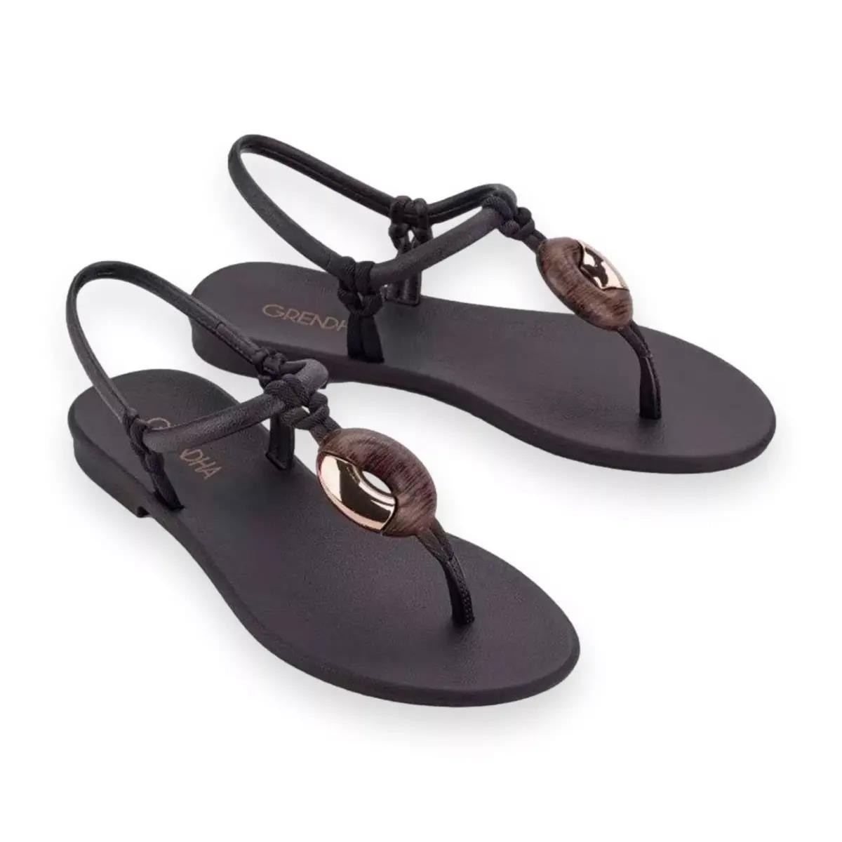 Kadın Sandalet 83598 Grendha CACAU CELEBRE SAND AD DD0304 Black