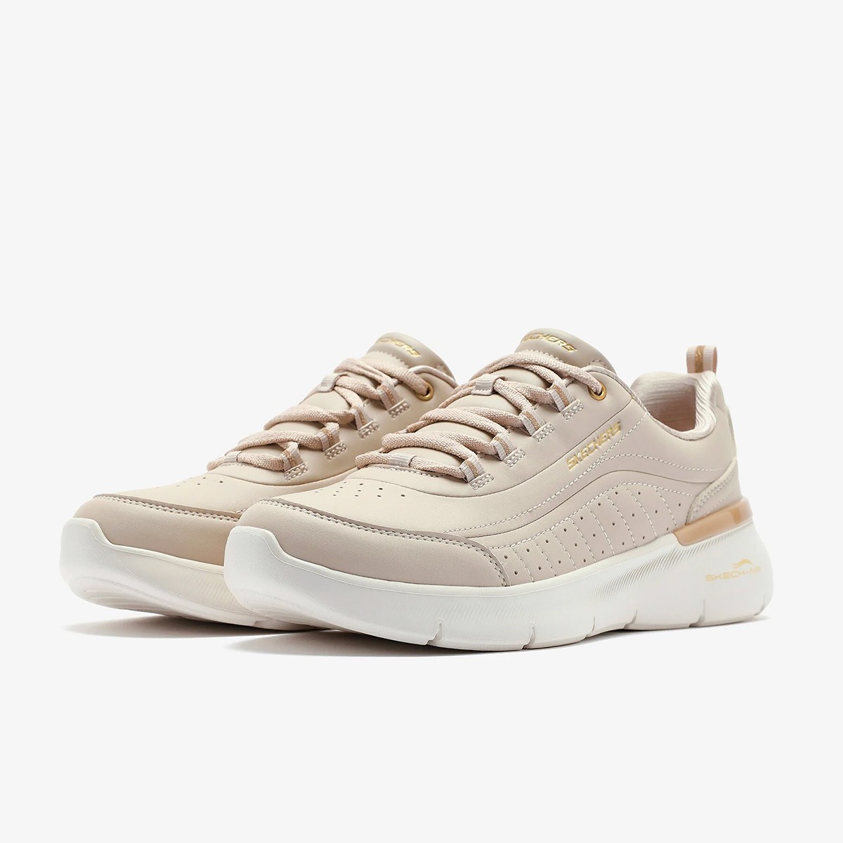 Kadın Sneaker ( Günlük) 150373 NTGD Skechers SKECH-AIR DYNAMIGHT 2.0 - MODERN GLİMPSE Natural-Gold Knit