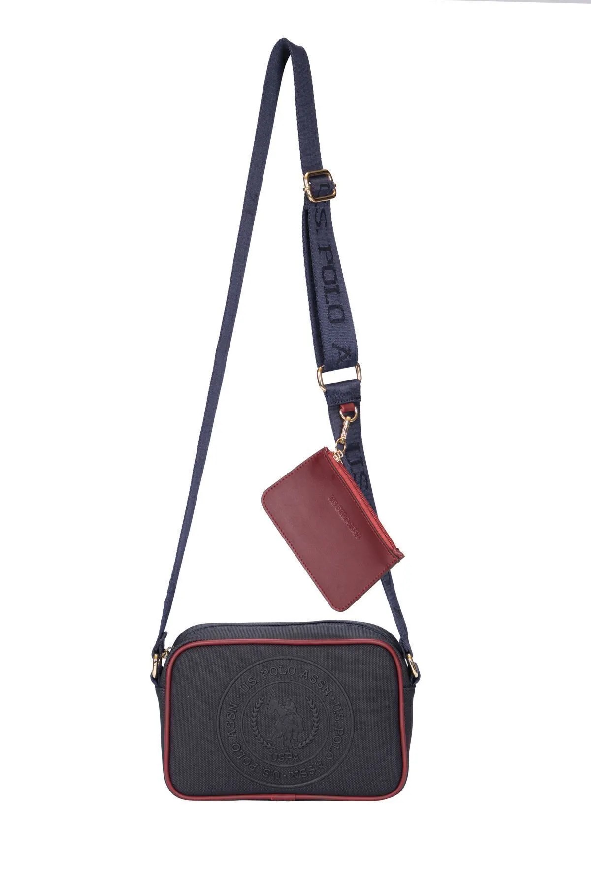 Kadın Çapraz Çanta US24733 U.S. POLO ASSN. USPA LADIES BAG NAVY-BURGUNDY