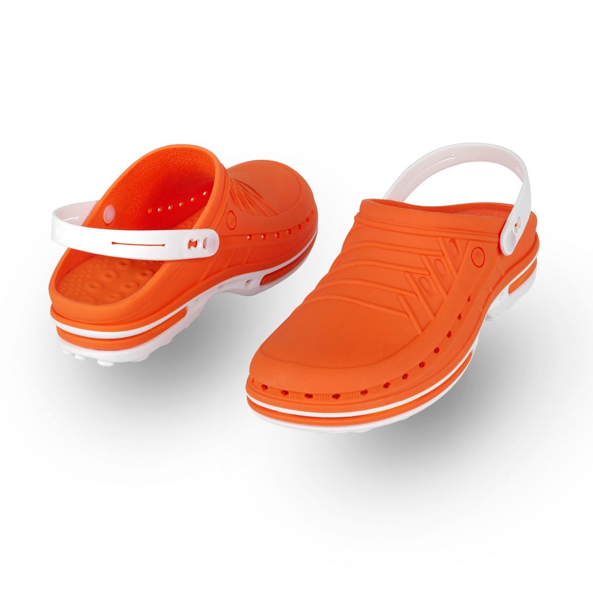 10004366 Wock CLOG 05 + STRAP White/Orange