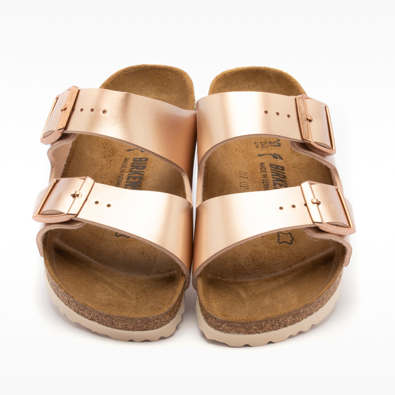 1012478 Arizona Birkenstock Bf Electrıc Metallıc Copper