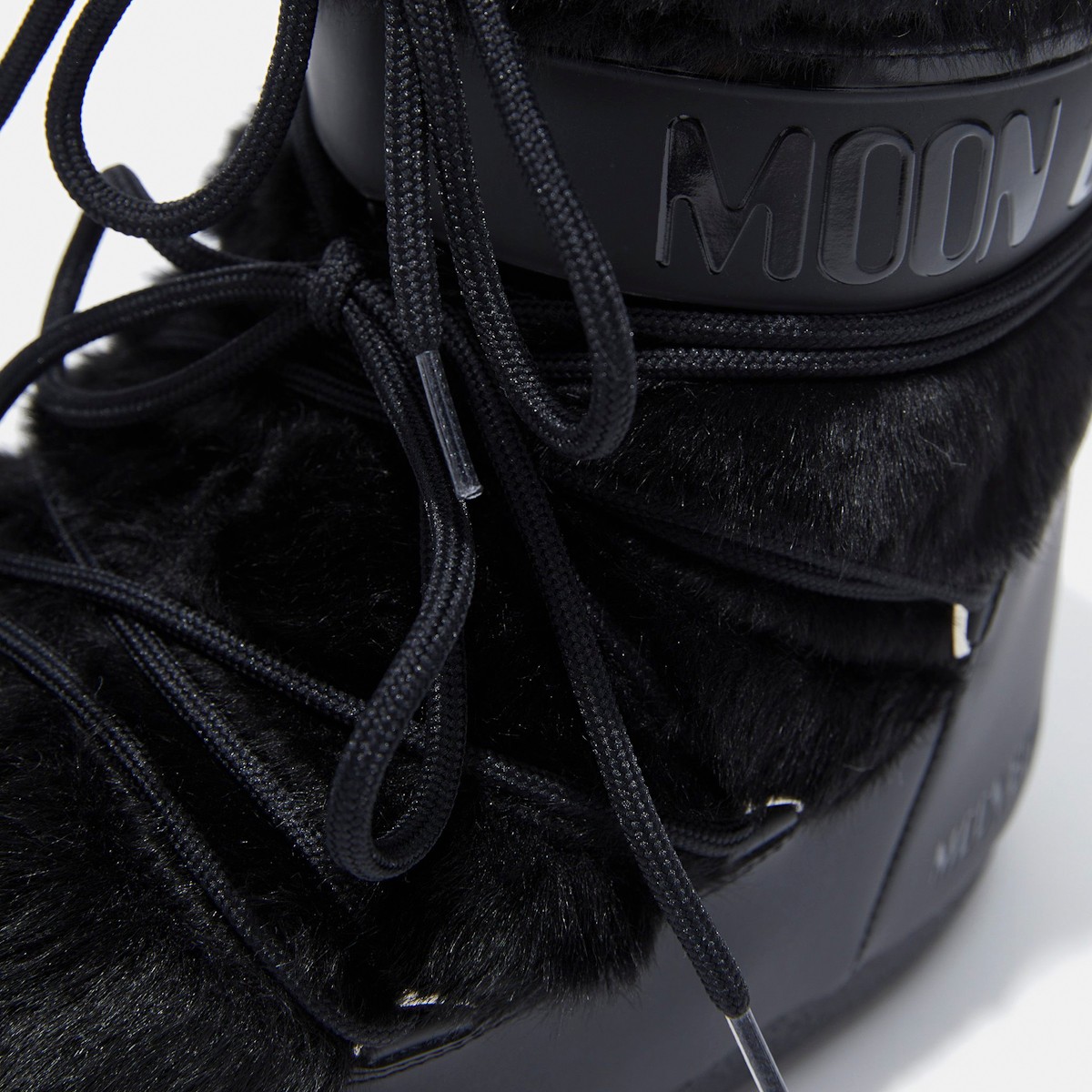 80D1409390-N001 Moon Boot Icon Low Faux Fur Black