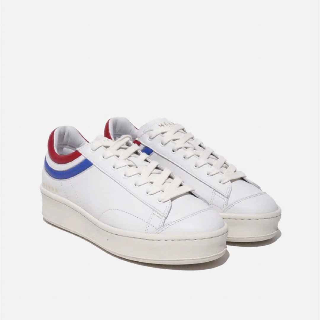 Kadın Sneaker ( Günlük) BL001-01-303 Helms Paris Sneakers Blackbird White Red - French Blue