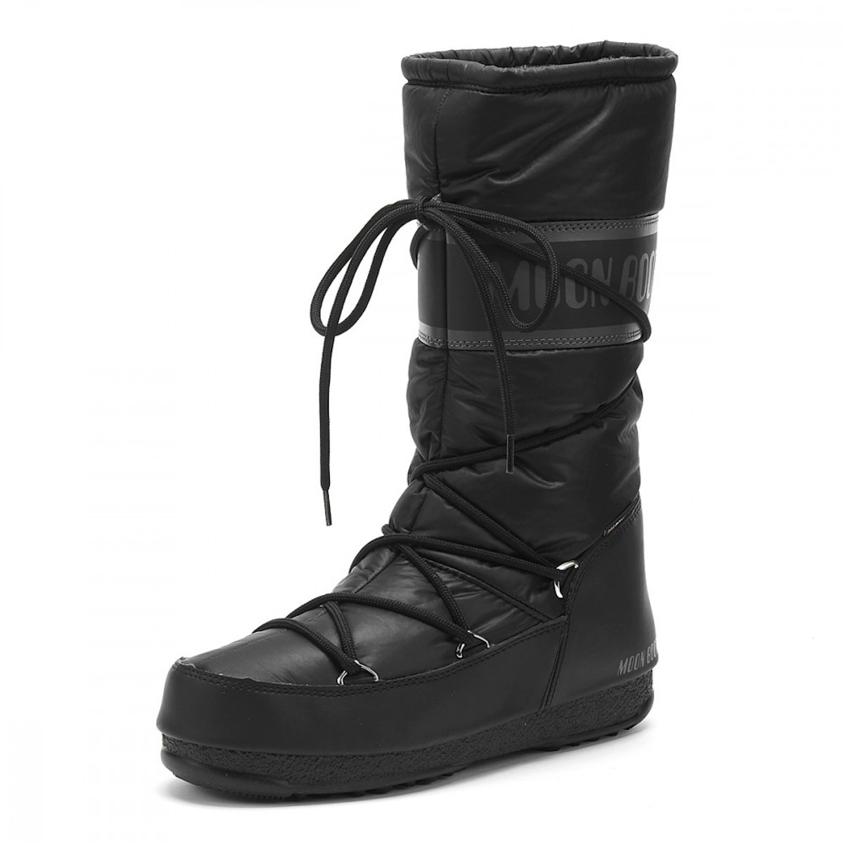 Kadın Bot 24009100-001 Moon Boot High Nylon WP Black