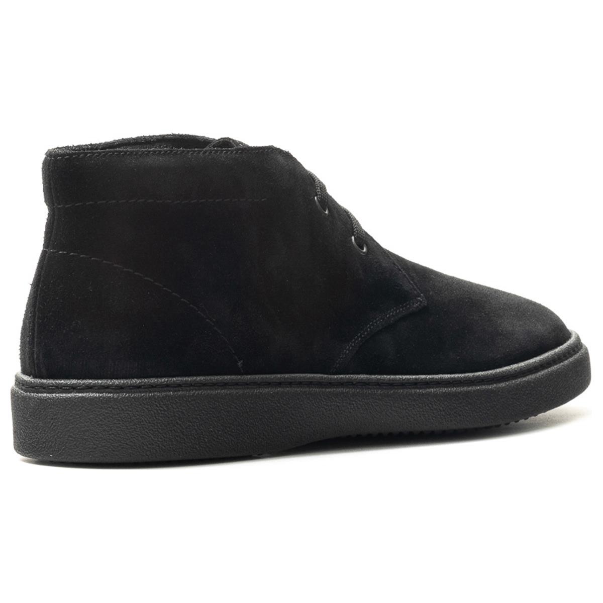 Erkek Bot 19A5  Frau  WAXY Desert Boot Nero (Black)