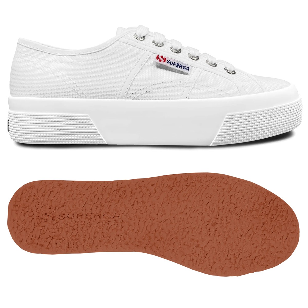 S21384W Superga 2740 PLATFORM White-901-SP